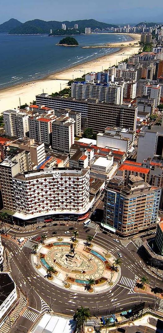 Vista aérea de Santos, SP